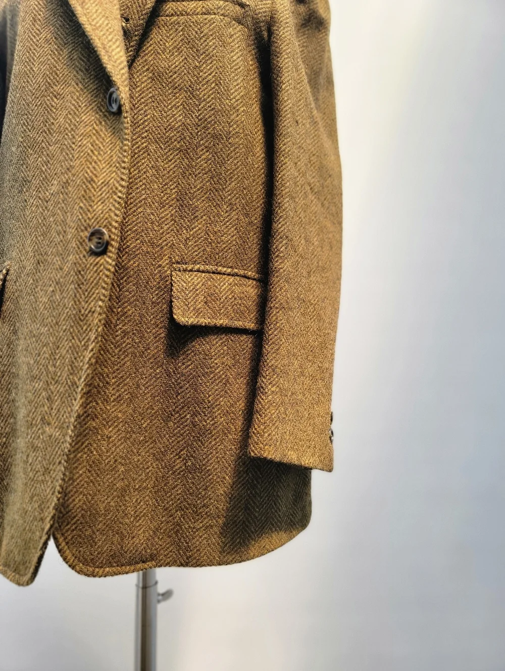 Cricketeers Vtg Union 60s 70s Brown Tweed Wool 2 Button Blazer Mens Size 42R